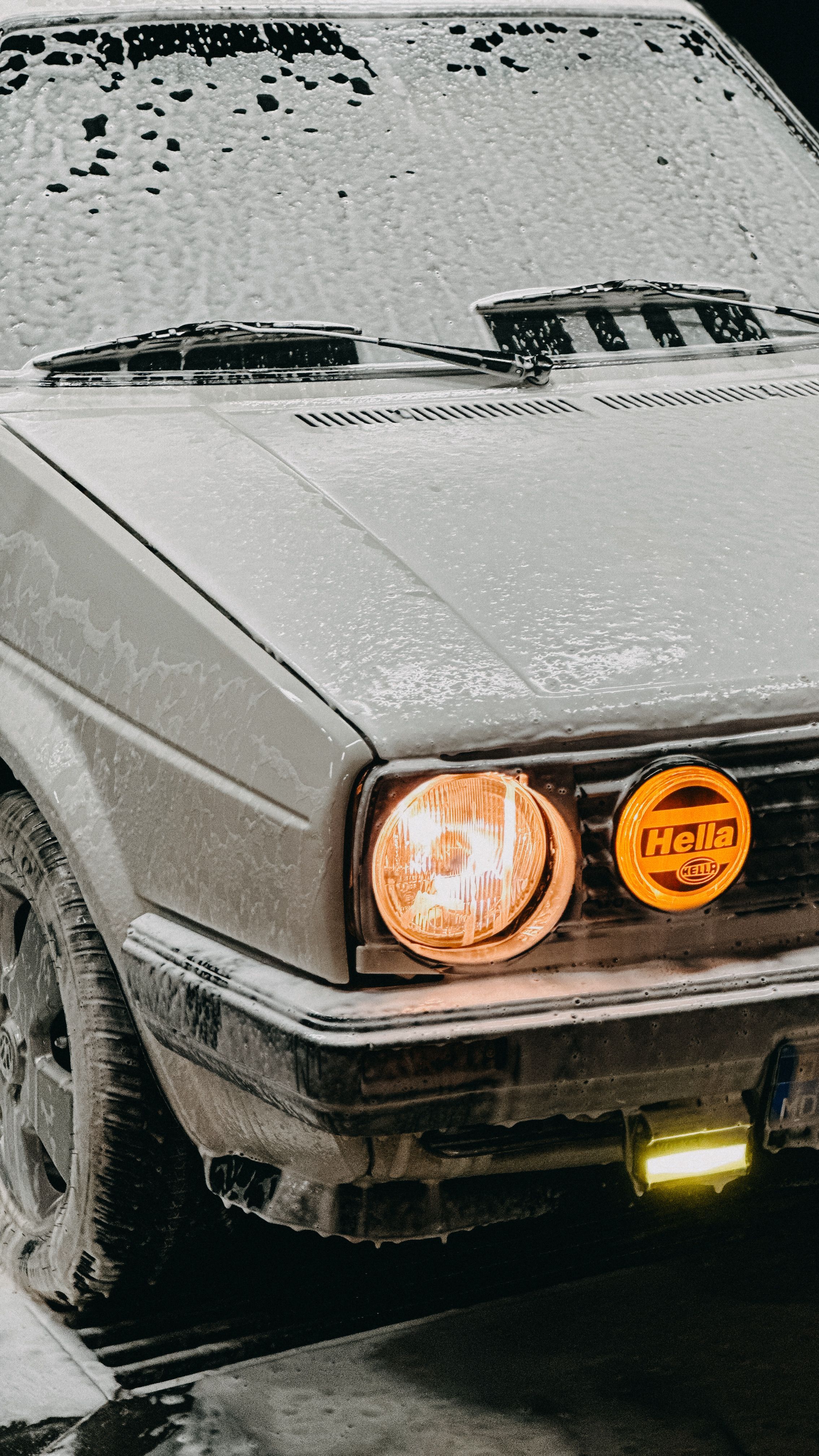 Classic car foam wash